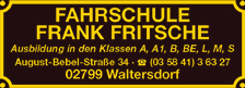 Fahrschule Frank Fritsche Fahrschule Frank Fritsche